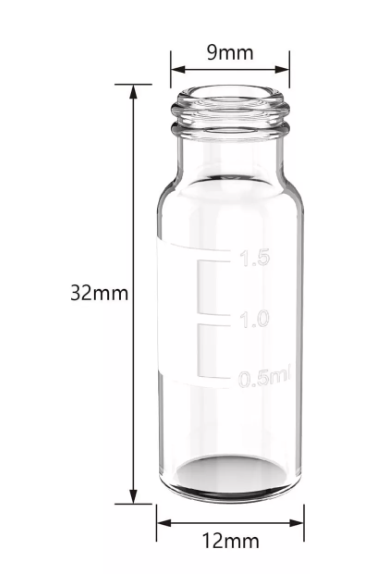Vial de Vidrio de 1.5ml (Caja de 100 Unidades, con Tapa) - Imagen 4